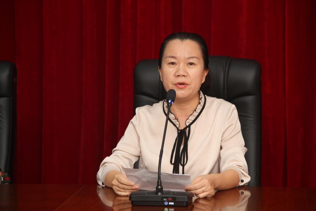 学员代表游小玲发言